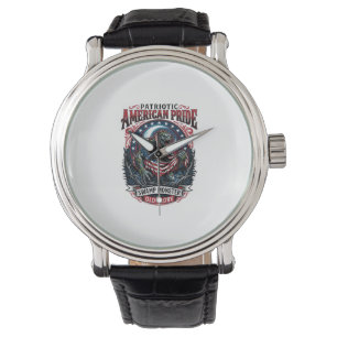 Patriotisches Sumpfmonster Old Glory Horror Monste Armbanduhr
