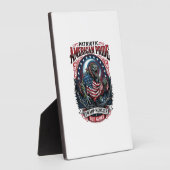 Patriotisches Sumpfmonster Old Glory Horror Monste Fotoplatte (Seite)