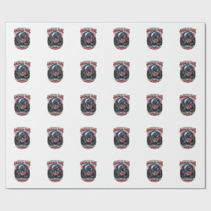 Patriotisches Sumpfmonster Old Glory Horror Monste Geschenkpapier