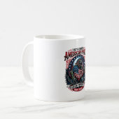 Patriotisches Sumpfmonster Old Glory Horror Monste Kaffeetasse (Vorderseite Links)