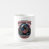 Patriotisches Sumpfmonster Old Glory Horror Monste Kaffeetasse (Mittel)