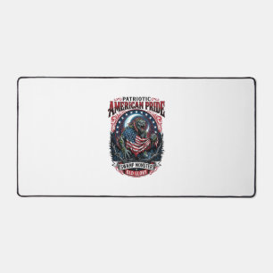 Patriotisches Sumpfmonster Old Glory Horror Monste Schreibtischunterlage