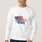 Patriotisches Sweatshirt der Männer - 4. Juli (Vorderseite)