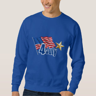 Patriotisches Sweatshirt der Männer - 4. Juli