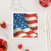 Patriotisches Symbol der US-Flagge in Amerika Serviette (Beispiel)