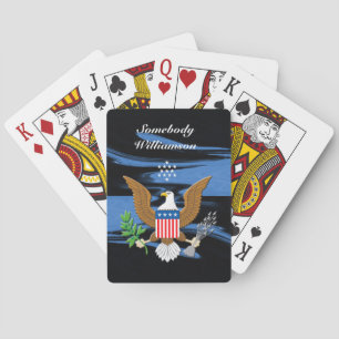 Patriotisches Symbol der Vereinigten Staaten perso Spielkarten