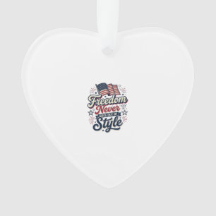 Patriotisches T-Shirt Freiheit verliert nie den St Ornament