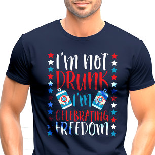 Patriotisches T-Shirt zum Feiern der Freiheit - Ni