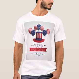 Patriotisches Tagesdesign des Präsidenten T - Shir T-Shirt