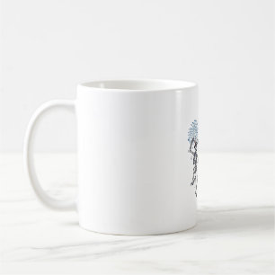 Patriotisches Tanz-Skelett-Feuerwerk Vintage-Shirt Kaffeetasse