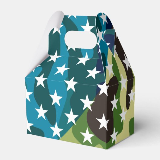 Patriotisches Tarnmuster Geschenkschachtel (Rückseite)