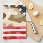 Patriotisches Tarnmuster Geschirrtuch (Viertel Falte)