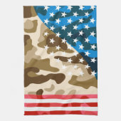 Patriotisches Tarnmuster Geschirrtuch (Vertikal)
