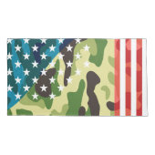 Patriotisches Tarnmuster Kissenbezug (Rückseite)