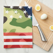 Patriotisches Tarnmuster Küchentuch (Viertel Falte)