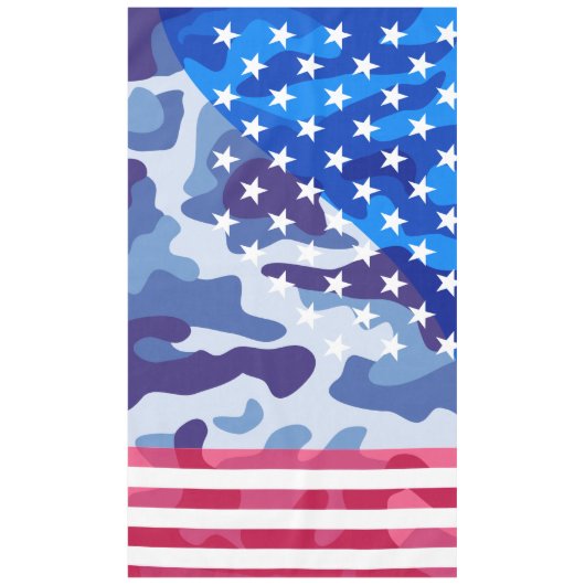 Patriotisches Tarnmuster Tischdecke (Vorderseite)