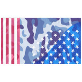 Patriotisches Tarnmuster Tischdecke (Vorderseite (Horizontal))
