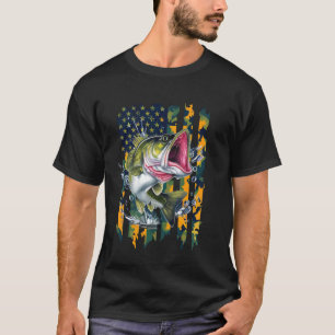 Patriotisches Tarno-Angler-Shirt mit amerikanische T-Shirt
