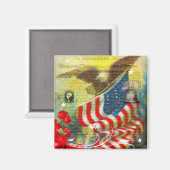 Patriotisches Thema Magnet (Vorderseite/Rückseite)