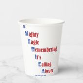 Patriotisches Thema Pappbecher (Vorderseite)