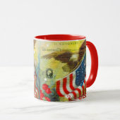 Patriotisches Thema Tasse (VorderseiteRechts)
