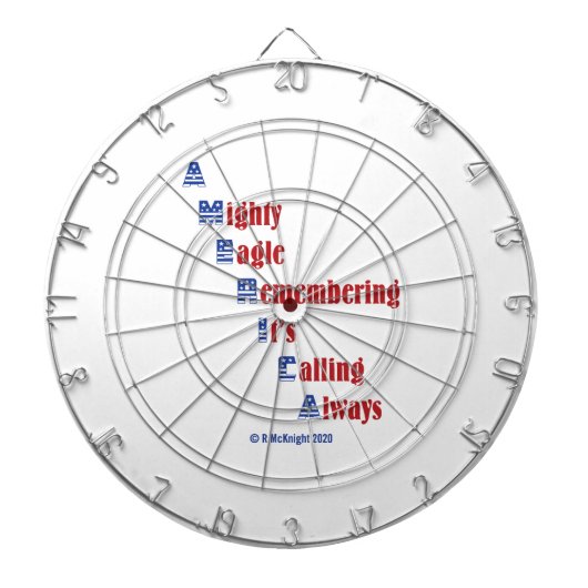 Patriotisches Themendarboard Dartscheibe (vorne)