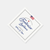 Patriotisches Themenereignis | Amerikanische Flagg Serviette (Ecke)
