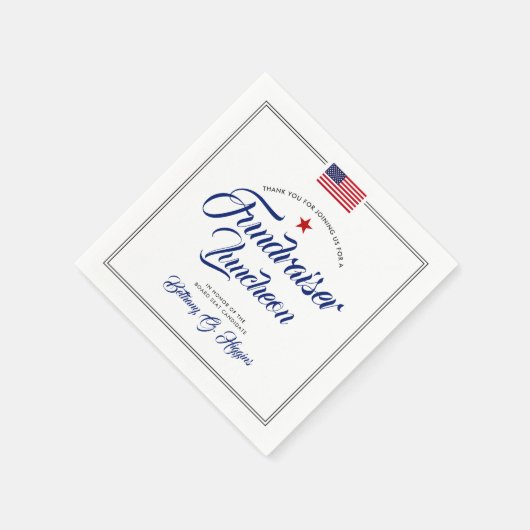 Patriotisches Themenereignis | Amerikanische Flagg Serviette (Ecke)