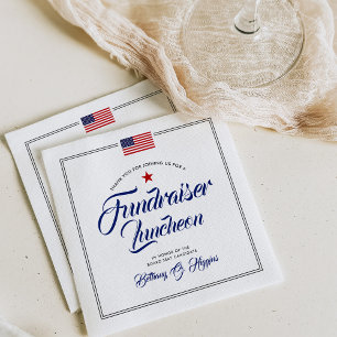 Patriotisches Themenereignis Amerikanische Flagg Serviette