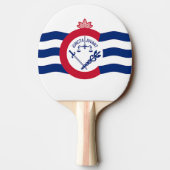 Patriotisches Tischtennispaddel mit Flagge von Cin Tischtennis Schläger (Rückseite)