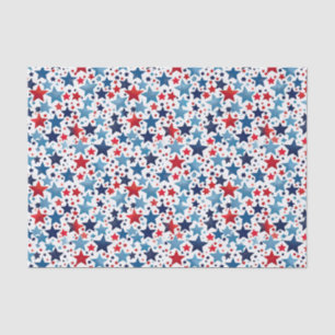 Patriotisches Tissue-Papier mit roten und blauen S Seidenpapier