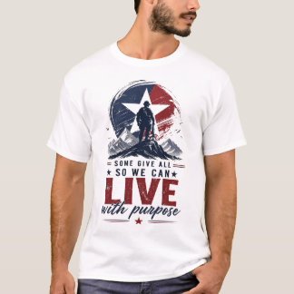 Patriotisches Tribut-Grafik-T-Shirt im Americana-S T-Shirt