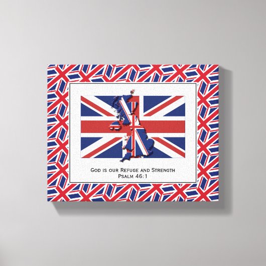 Patriotisches UNION JACK-Foto Leinwanddruck (Vorderseite)