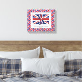 Patriotisches UNION JACK-Foto Leinwanddruck (Insitu (Schlafzimmer))