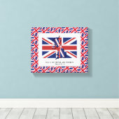 Patriotisches UNION JACK-Foto Leinwanddruck (Insitu (Holzboden))