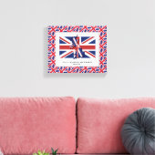 Patriotisches UNION JACK-Foto Leinwanddruck (Insitu (Wohnzimmer))