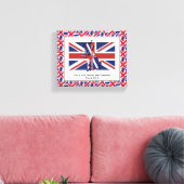 Patriotisches UNION JACK-Foto Leinwanddruck (Insitu (Wohnzimmer))