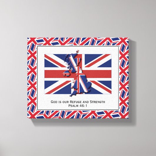 Patriotisches UNION JACK-Foto Leinwanddruck (Vorderseite)