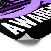 Patriotisches US-Flag-Arzneimittel Überdosierung O Poster (Ecke)