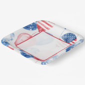 Patriotisches USA 4. Juli Pappteller (Gewinkelt)