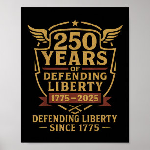 Patriotisches USA-Armee US-Militärparade 250. Jahr Poster