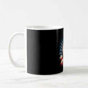 Patriotisches USA-Baseball Amerikanische Flagge Vi Kaffeetasse