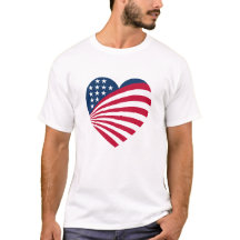 Patriotisches USA-Flaggen-Herz