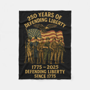 Patriotisches USA-Heer US-Militärparade 250. Jahre Fleecedecke