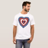 Patriotisches USA-Herz T-Shirt (Vorne ganz)