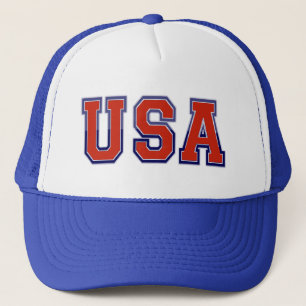 PATRIOTISCHES USA IN ROT WEISS UND BLAU TRUCKERKAPPE