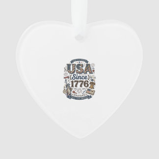 Patriotisches USA Seit 1776 Vintage Amerikanisches Ornament