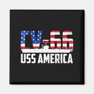 Patriotisches USS America CV-66 Veteranen-Flugzeug Magnet