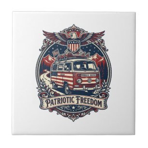 Patriotisches Van-Leben-Vektorgrafik-T-Shirt_1 Fliese