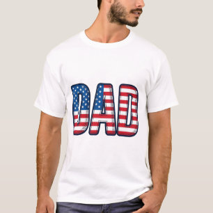 Patriotisches VATER-Vektor-Shirt-Design_1 T-Shirt